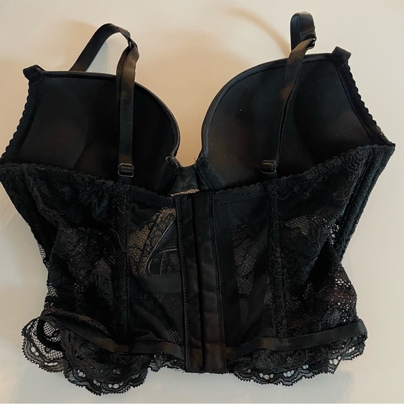 New! Victoria's Secret Bombshell Add-2-Cups Shine Strap Corset Bra 22885 - Picture 3 of 7